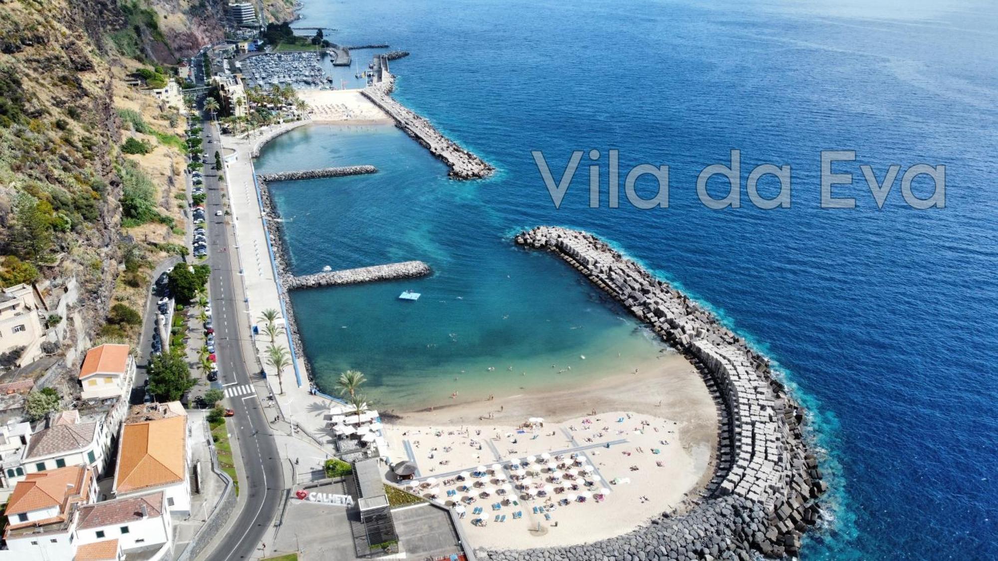 Brand New Private Modern Apartment With Patio And Sea View Calheta  Eksteriør billede