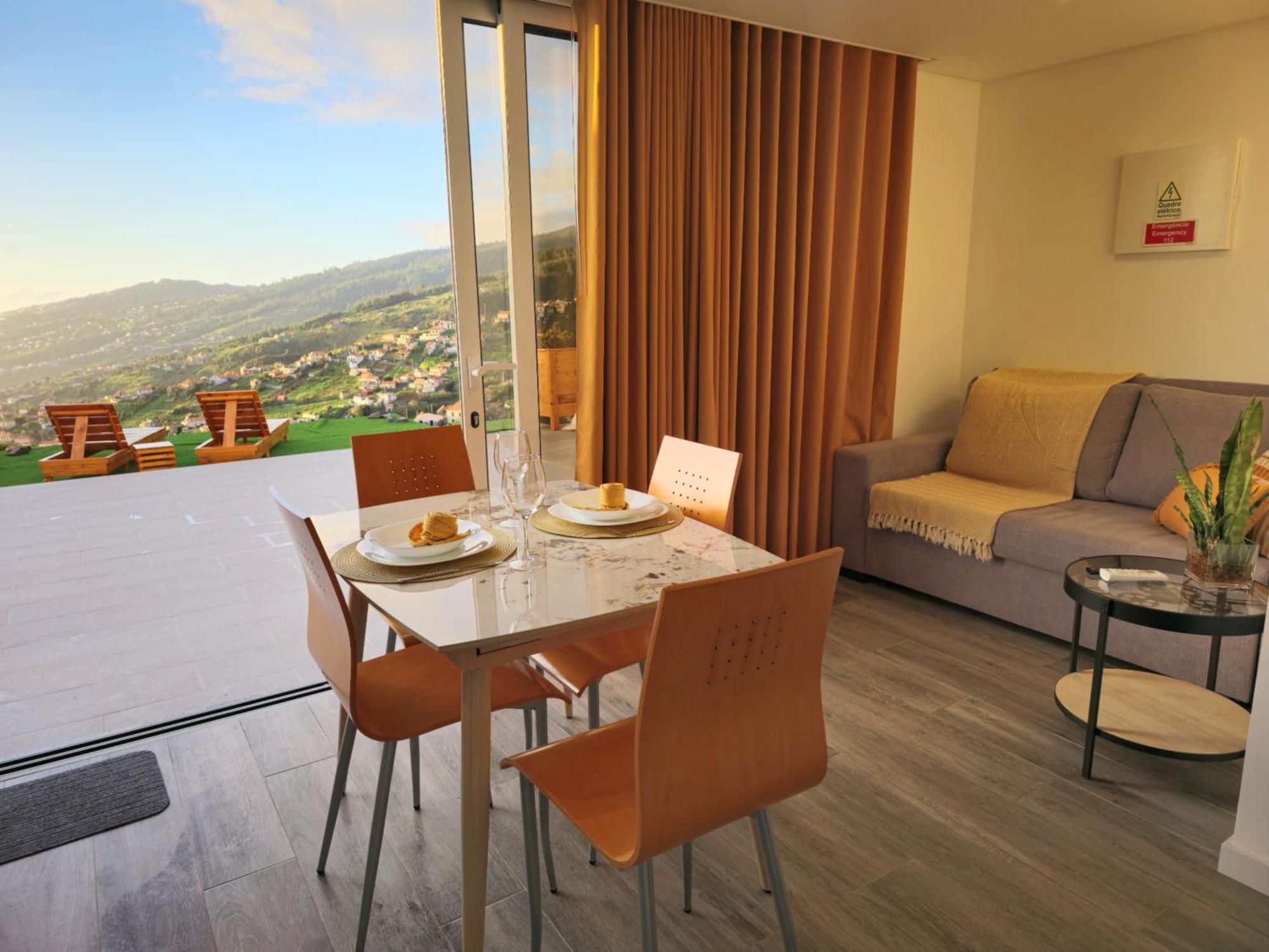Brand New Private Modern Apartment With Patio And Sea View Calheta  Eksteriør billede
